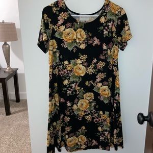 Black floral dress